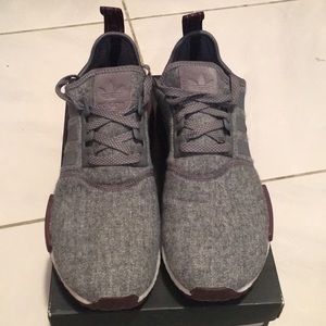 NMD R1 Wool gray and plum
